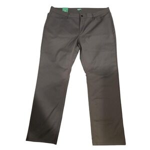 United Colors Of Benetton Pants Mens 40x32 Gray Chino 5 Pocket Straight Casual